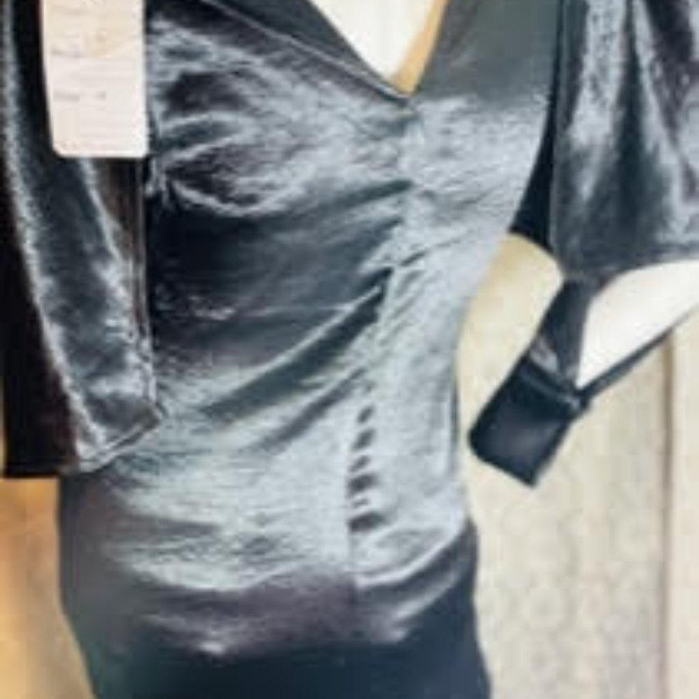 NWT ALL ABOUT YOU by COUTURE BLACK SANTINEE DRESS